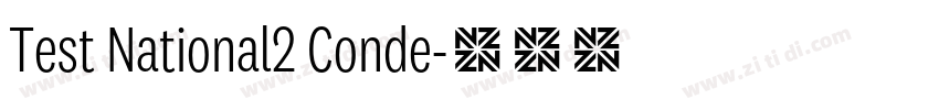 Test National2 Conde字体转换